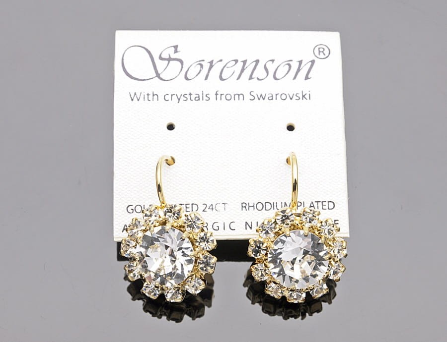 Kolczyki kryształ kwiat