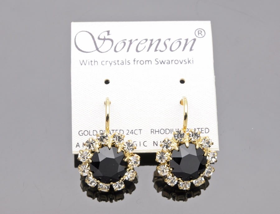 Kolczyki kryształ kwiat