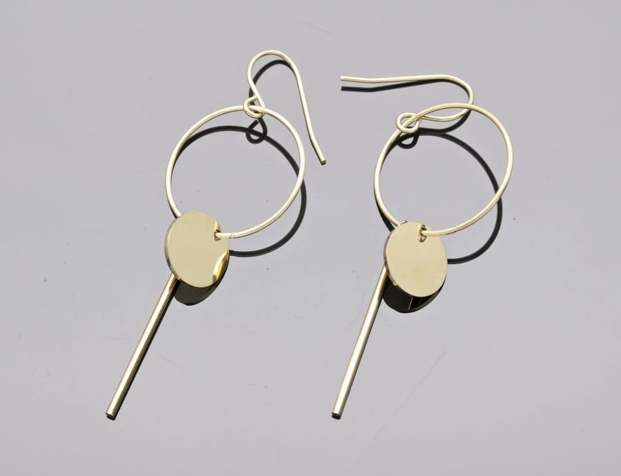 Kolczyki koła z pastylką