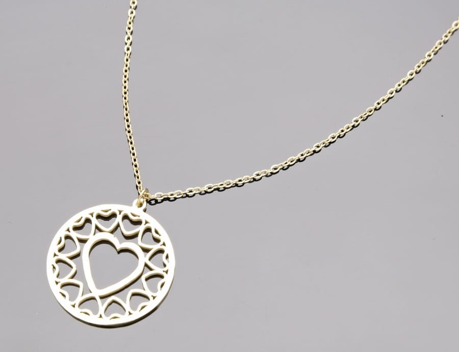 Naszyjnik ażur serce
