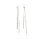 Kolczyki łańcuszki z perłą