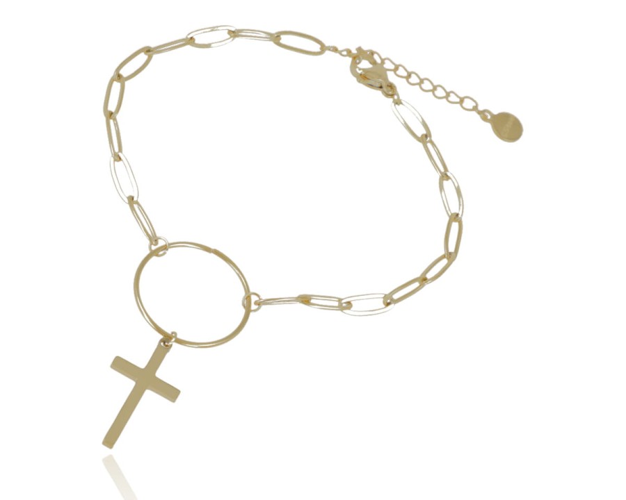 Bransoleta krzyż na kole