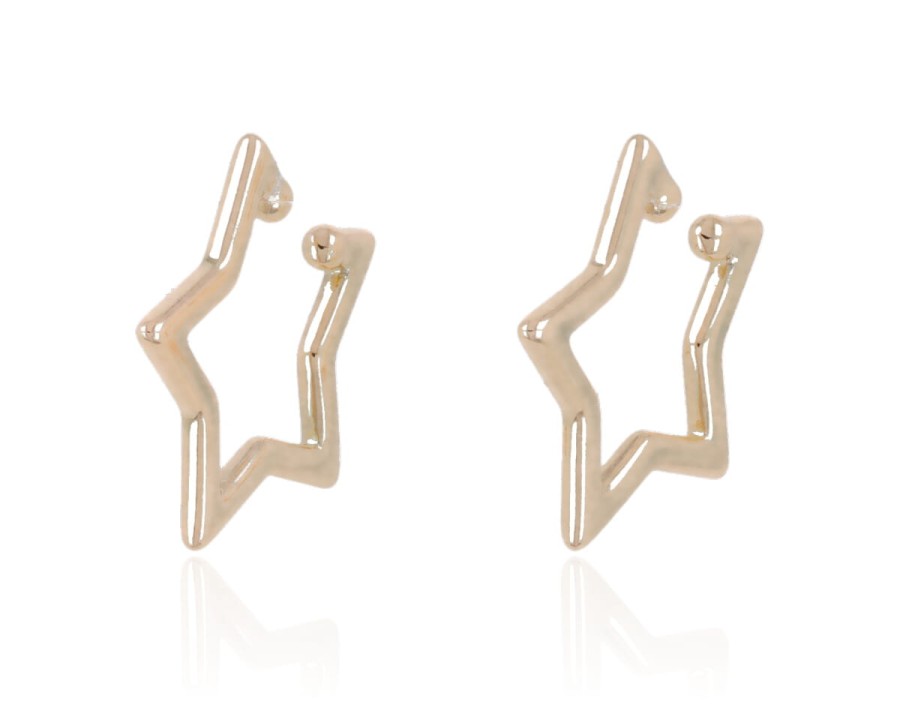 Kolczyki nausznice gwiazdy