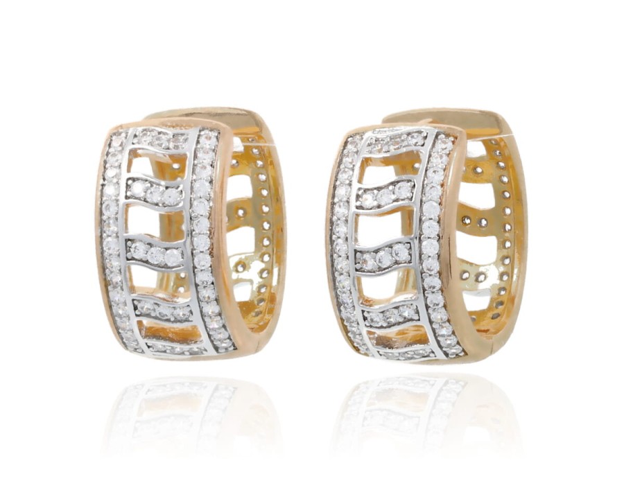 Kolczyki koła cyrkonie