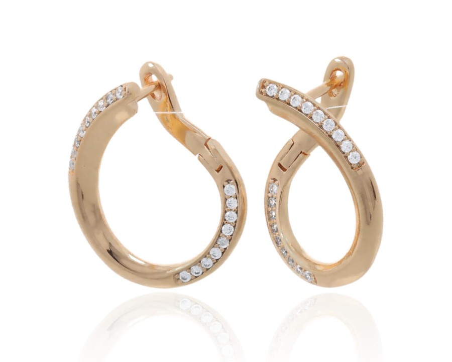 Kolczyki skręt cyrkonie