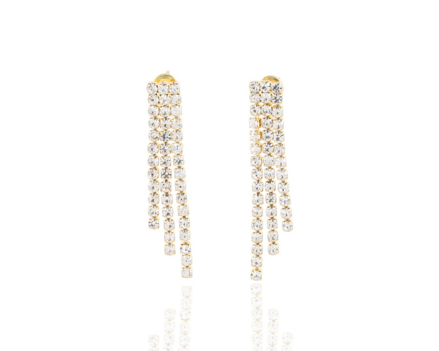 Kolczyki nitki III 4 cm