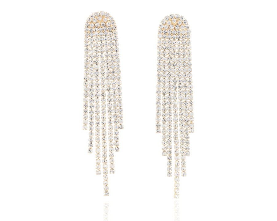 Kolczyki szerokie nitki