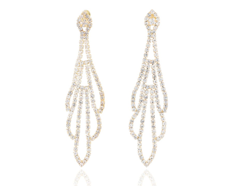 Kolczyki długie ażur