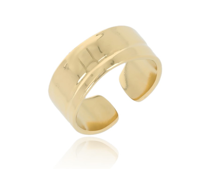 Obrączka szeroka gładka