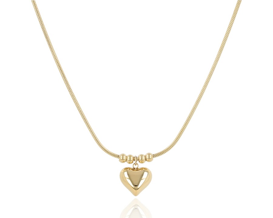 Naszyjnik z sercem dmuchanym