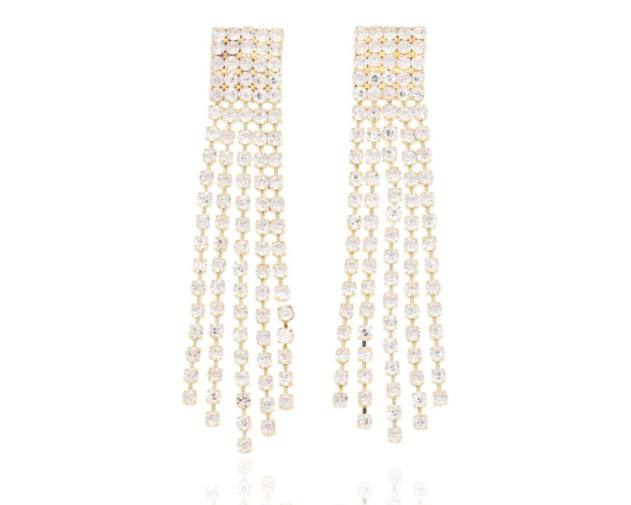 Kolczyki kwadrat nitki