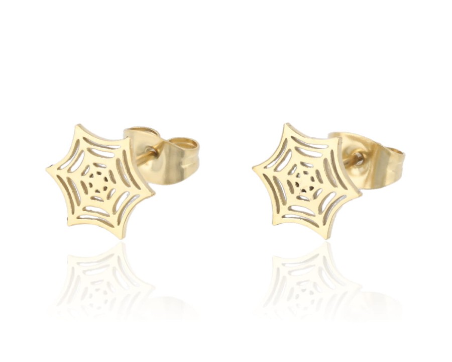 Kolczyki pajęczynka