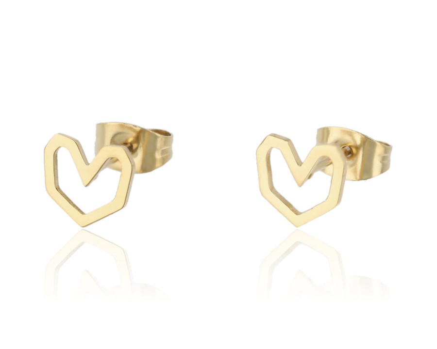 Kolczyki łamane serce