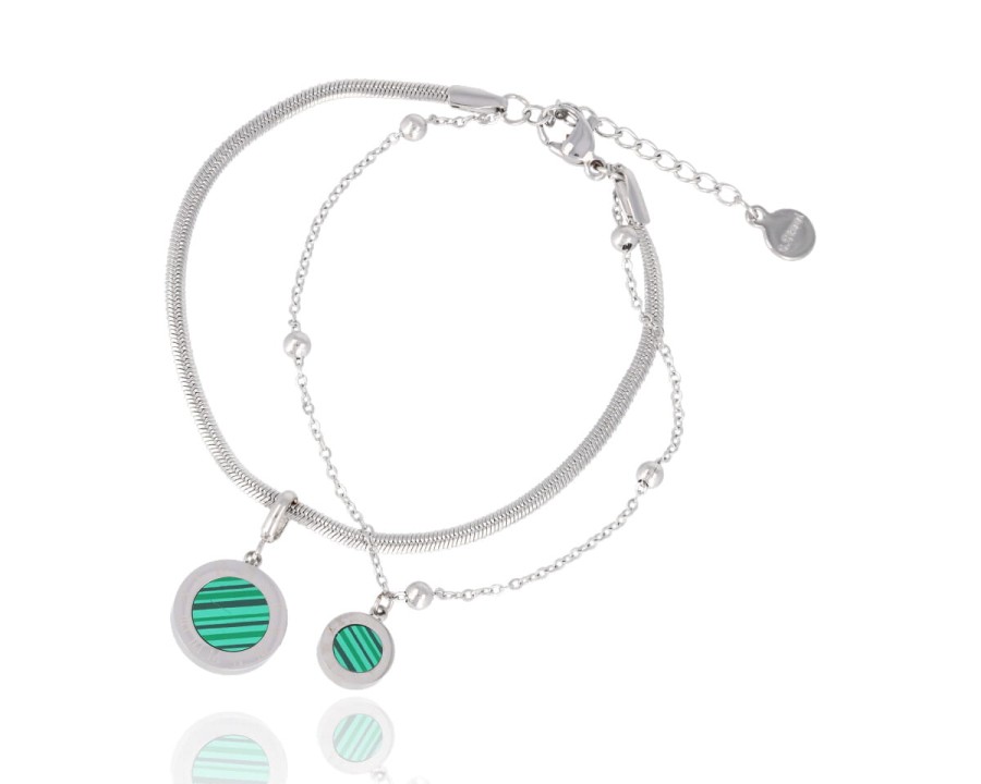 Bransoleta oczka zieleń