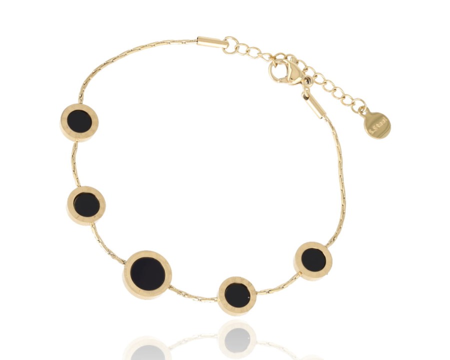 Bransoleta pięć oczek