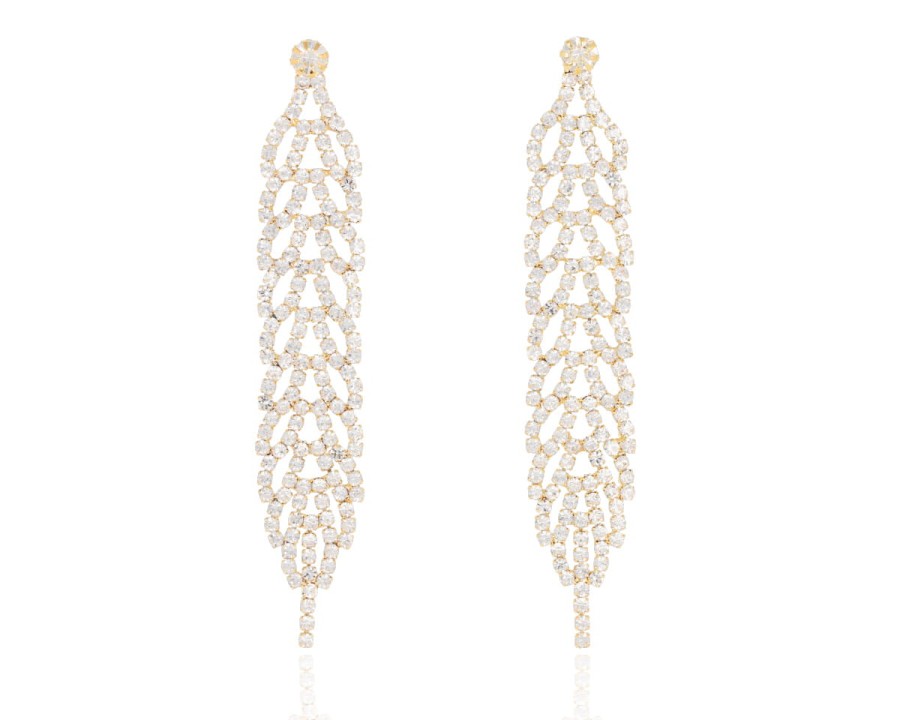 Kolczyki ażur długie