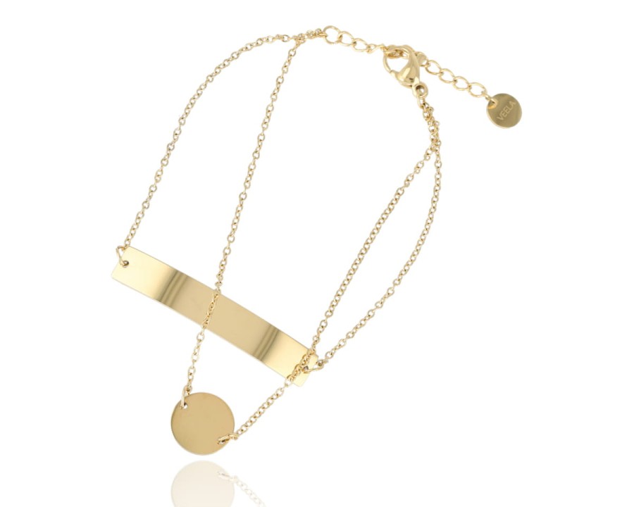 Bransoleta podwójna z blaszką