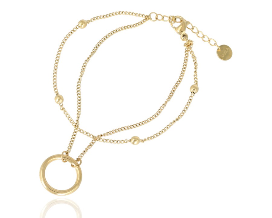 Bransoleta podwójna z ringiem