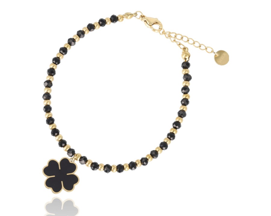 Bransoleta koraliki koniczyna