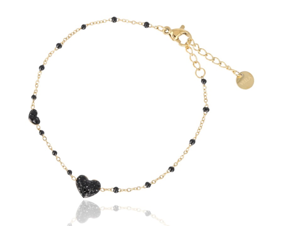 Bransoleta koraliki serca