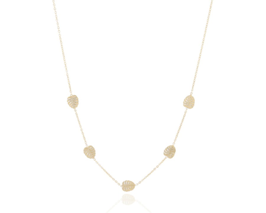 Naszyjnik liście monstery