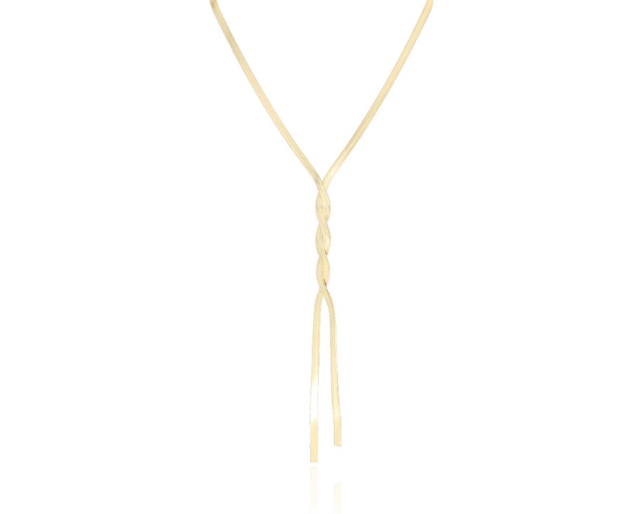 Naszyjnik krawatka płaska