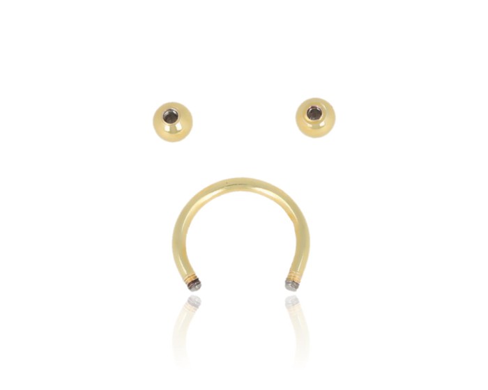 Kolczyk piercing podkowa