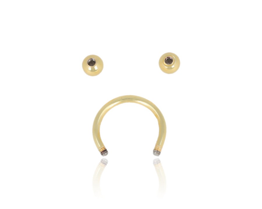 Kolczyk piercing podkowa