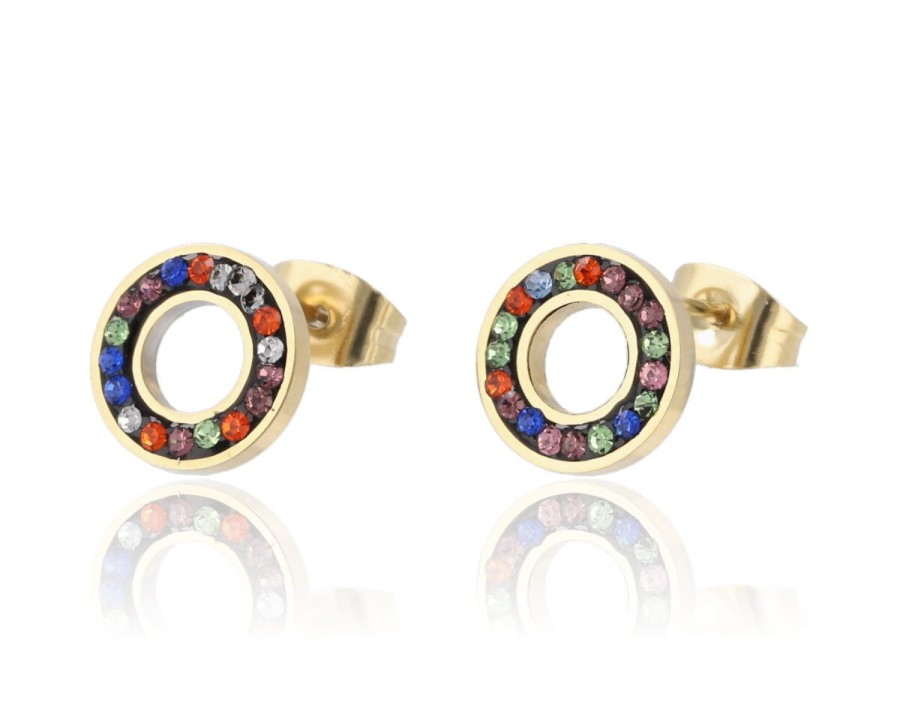 Kolczyki ringi kolor