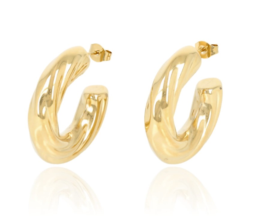 Kolczyki dmuchane koła wzór