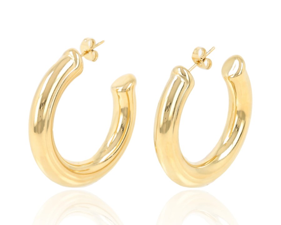 Kolczyki dmuchane koła sztyft