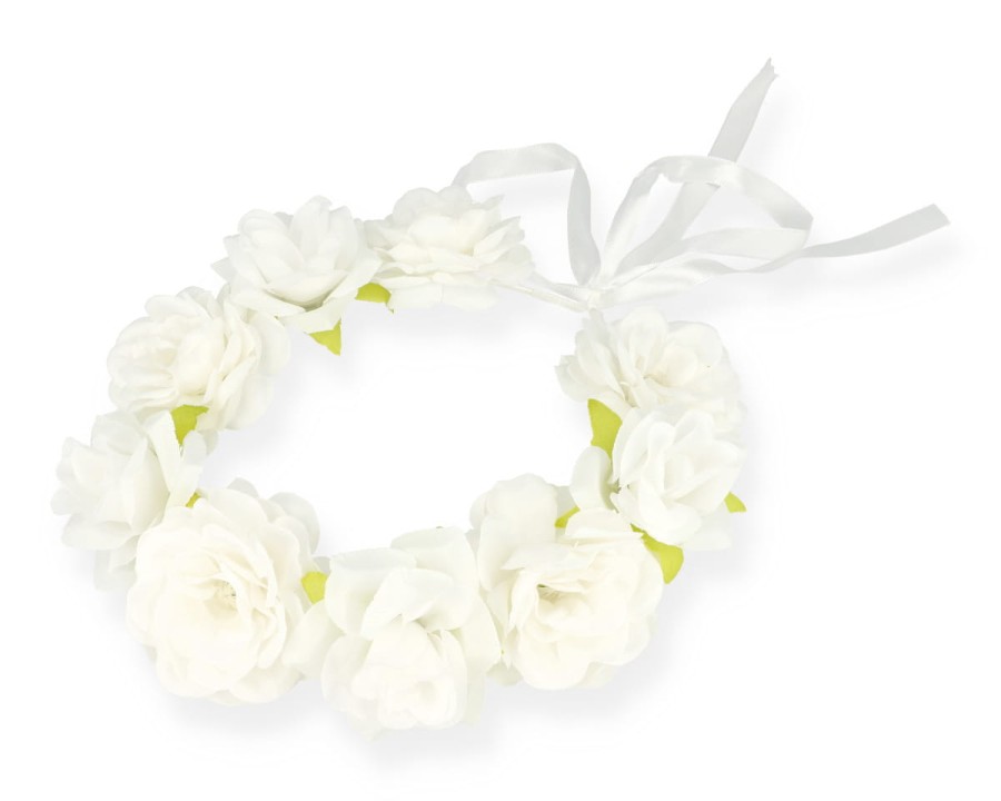 Wianek z białych kwiatów