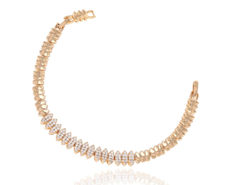 Bransoleta pozłacana