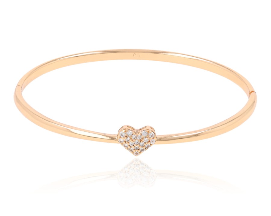 Bransoleta sztywna z sercem