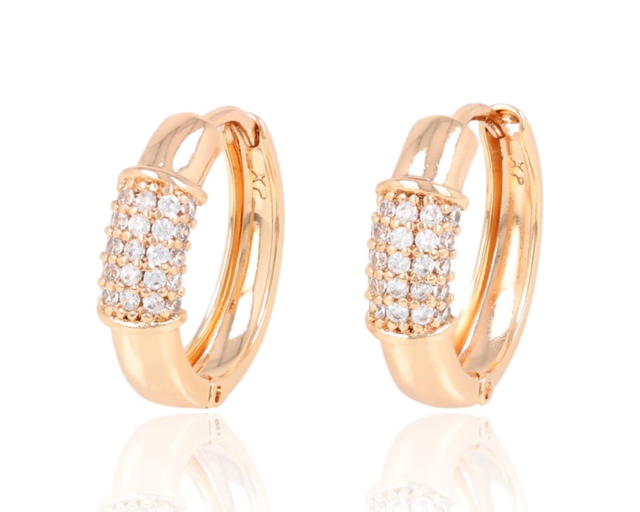 Kolczyki kółka z obręczą