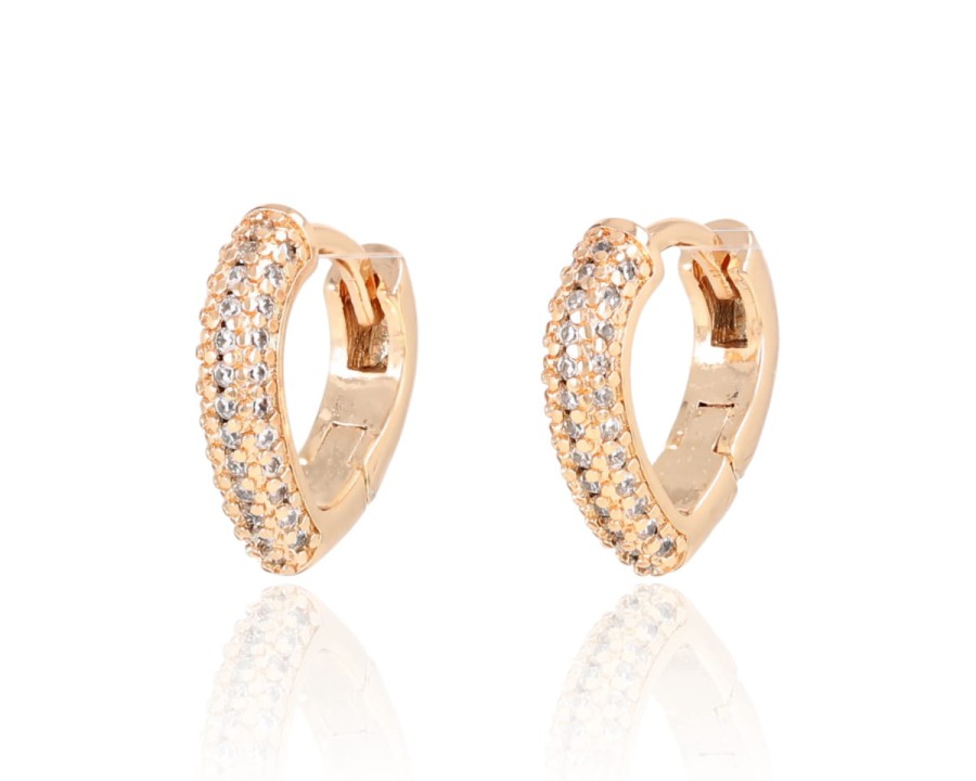 Kolczyki serca kryształki