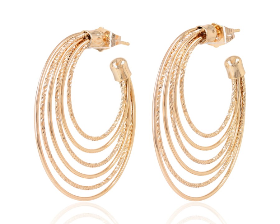 Kolczyki koła wachlarz