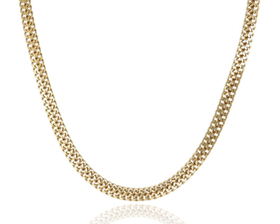 Naszyjnik płaskie ogniwa