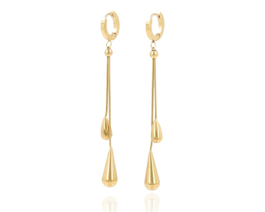 Kolczyki sople na kółku