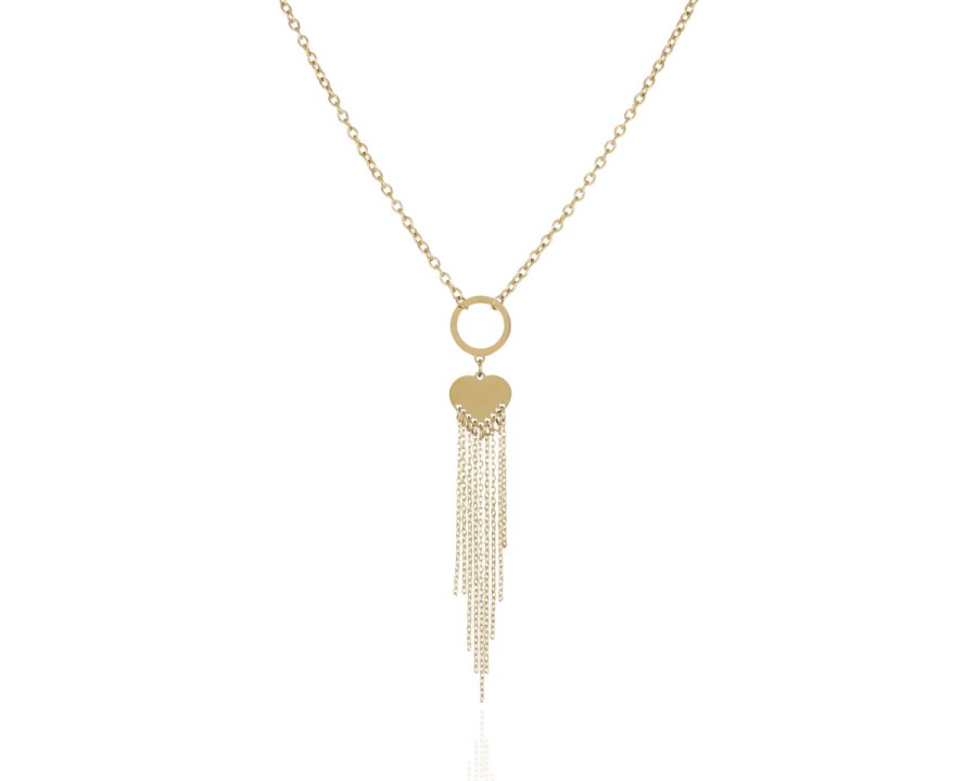 Naszyjnik ring serce