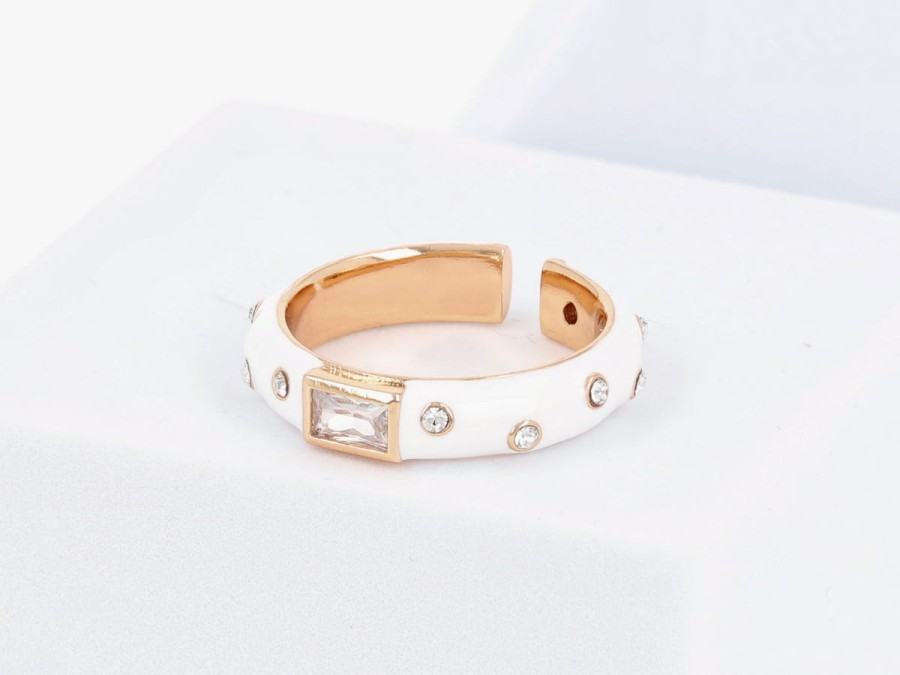 Pierścionek z emalią