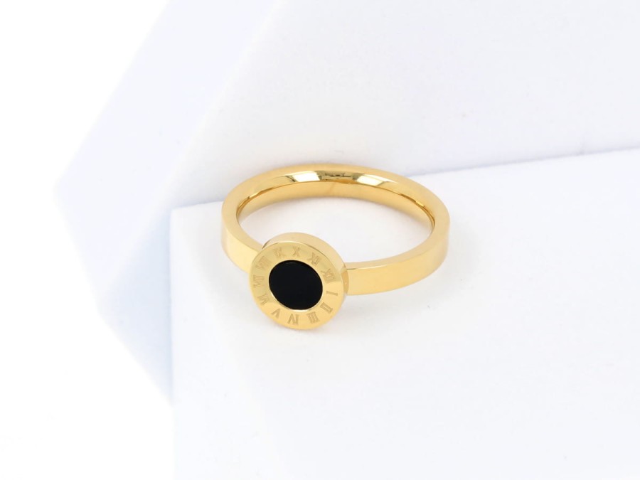 Pierścionek oczko czarne