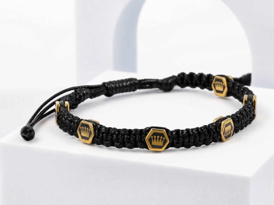 Bransoleta męska korony