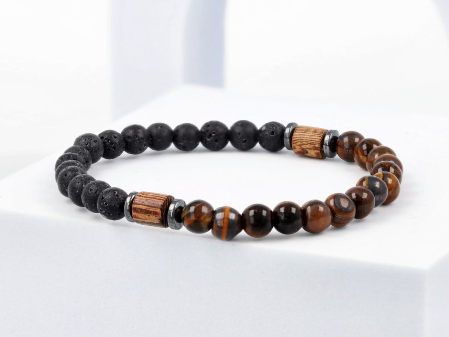 Bransoleta męska TYGRYSIE OKO