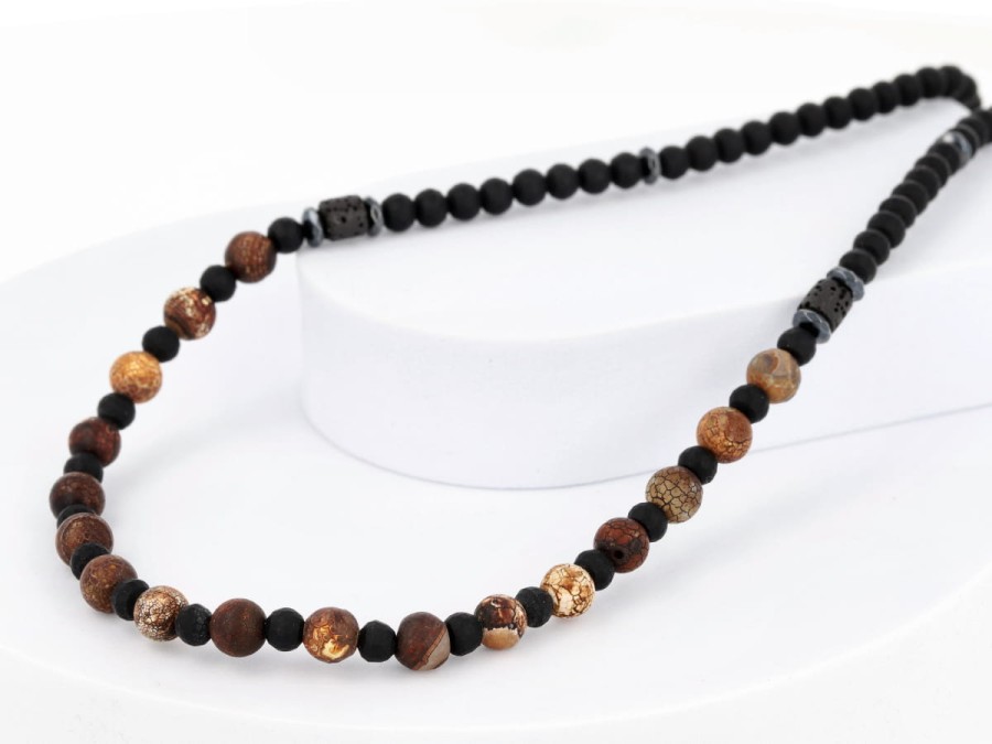 Naszyjnik męski JASPIS