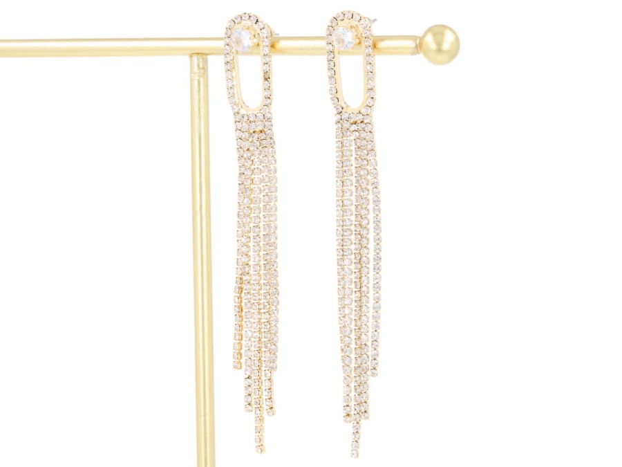 Kolczyki kryształki okienko