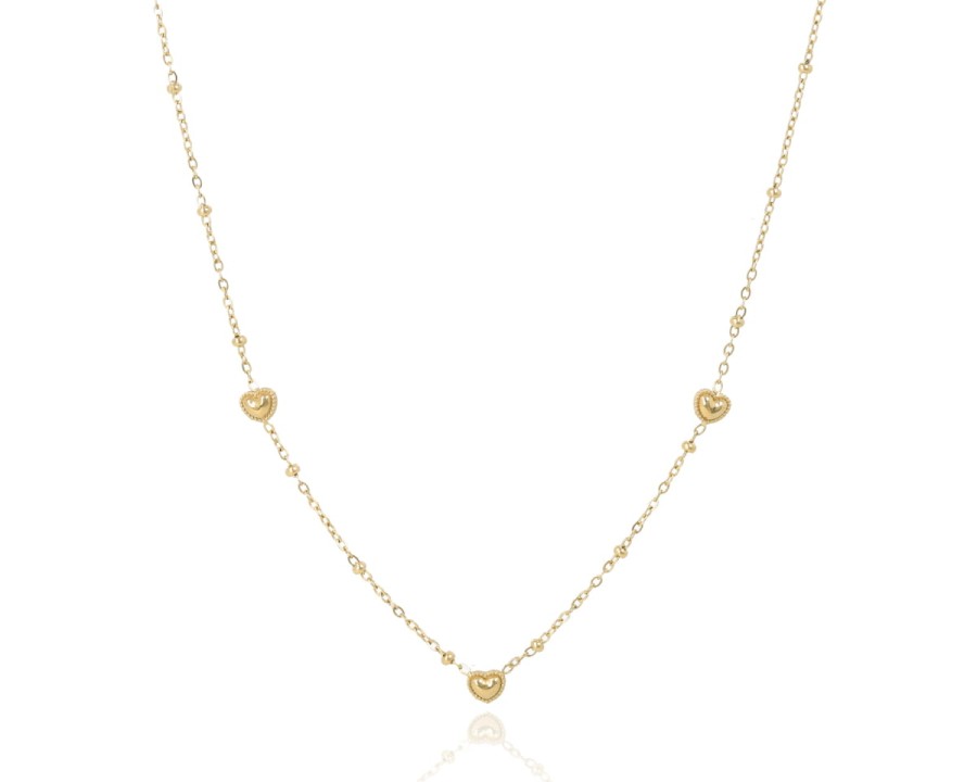 Naszyjnik drobne serca 