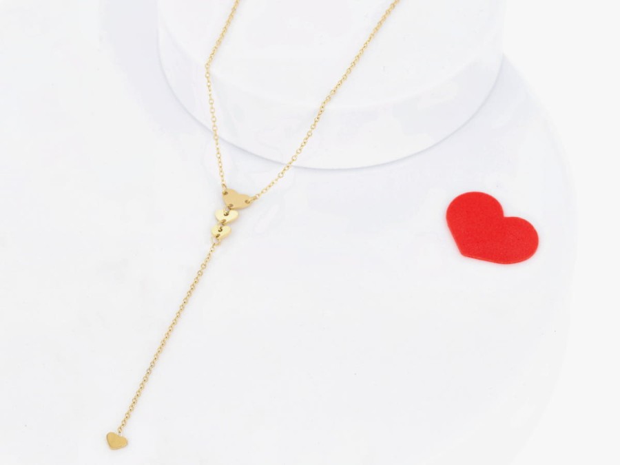 Naszyjnik krawatka serduszka