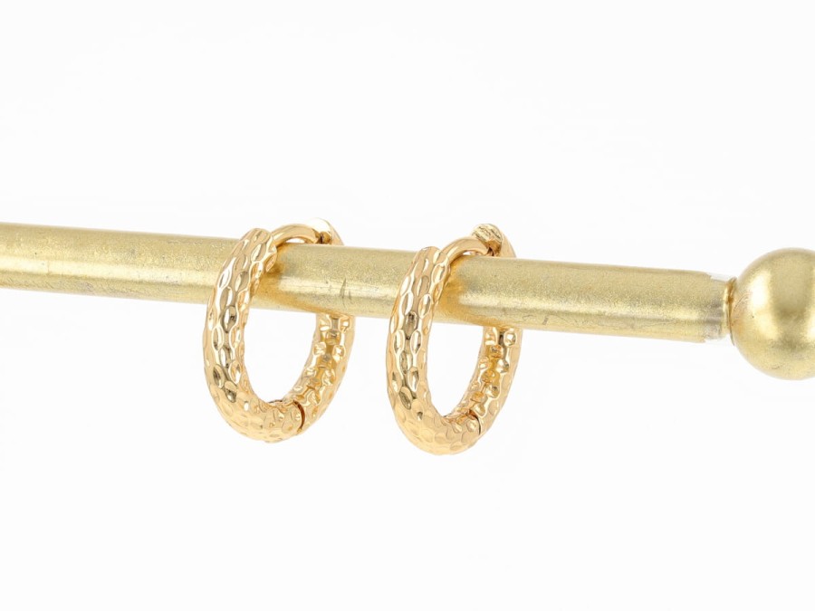 Kolczyki kółeczka grawerowane