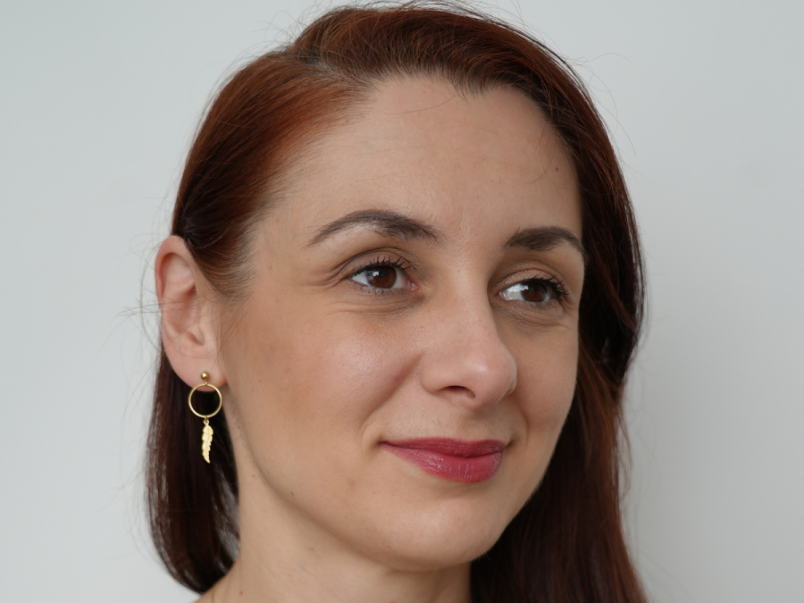 Kolczyki piórko wiszące